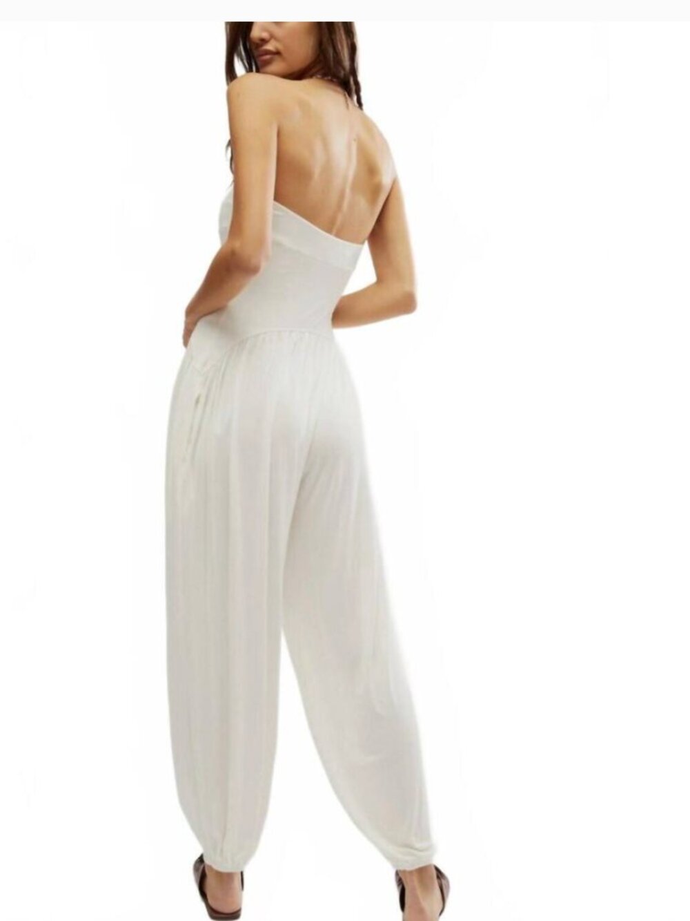NWT  FREE PEOPLE mora one piece in Off white Small Drop -Waist Small - Picture 3 of 9